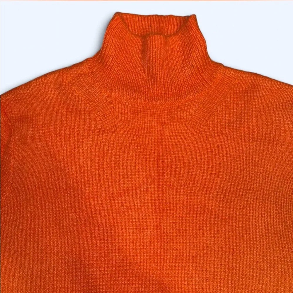 H&M Studio orange turtleneck sweater